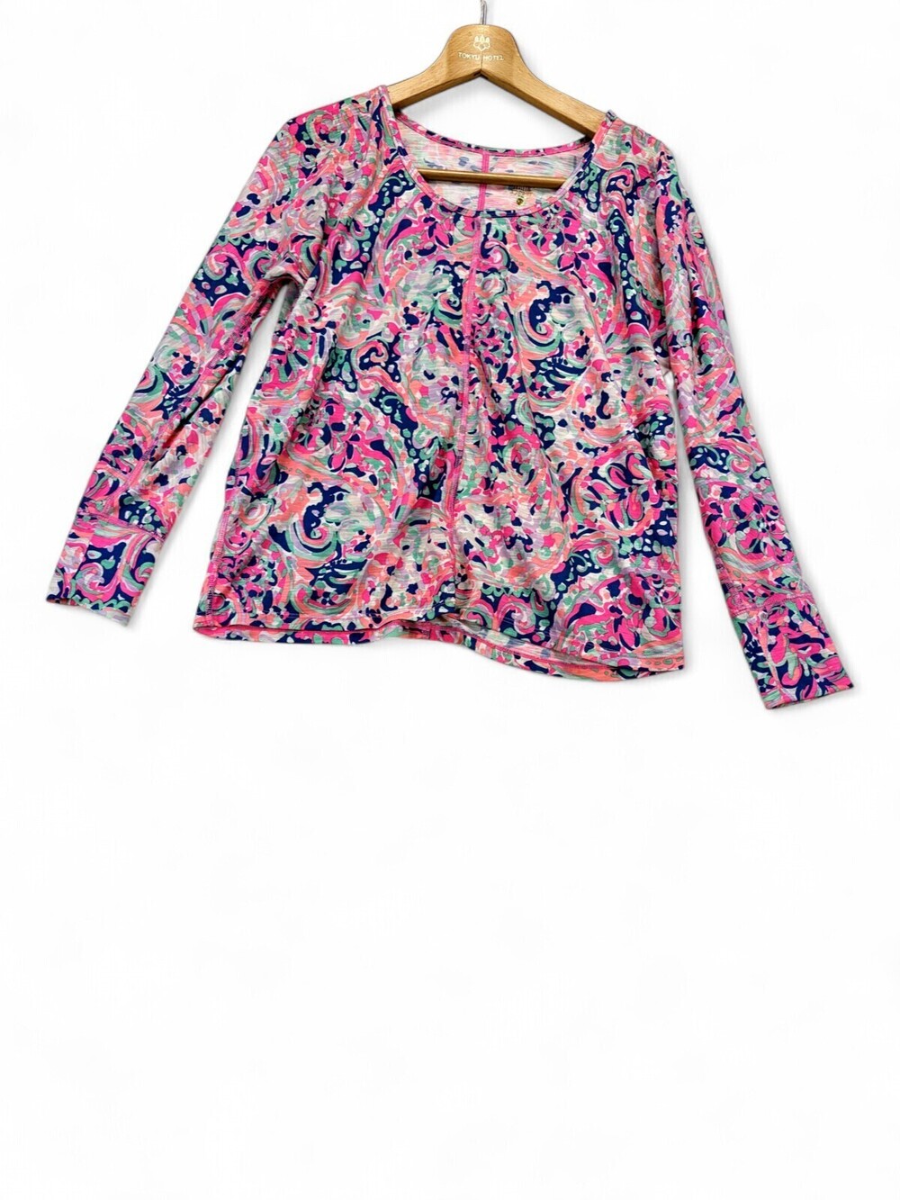 Lilly Pulitzer Pink Printed Long Sleeve Tee Top XS